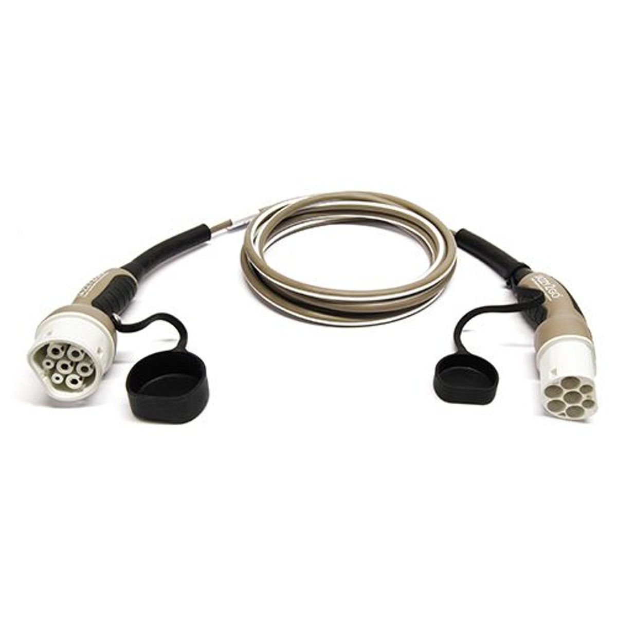 Jazzy2go Ladekabel Type 2, Mode 3, 16A, 1 fase, 5m