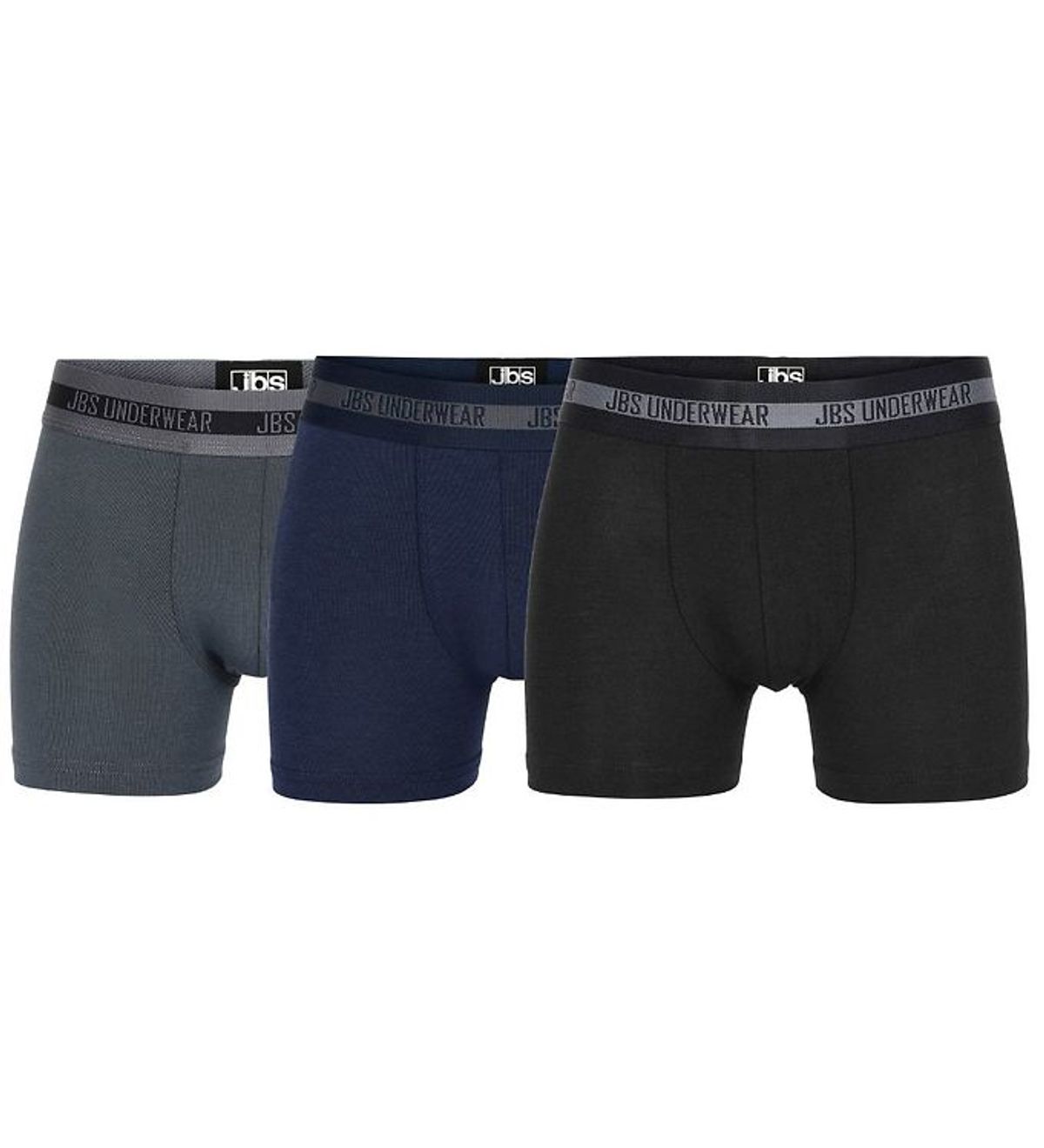 JBS Boxershorts - 3-pak - Bambus - Sort/Grå/Navy