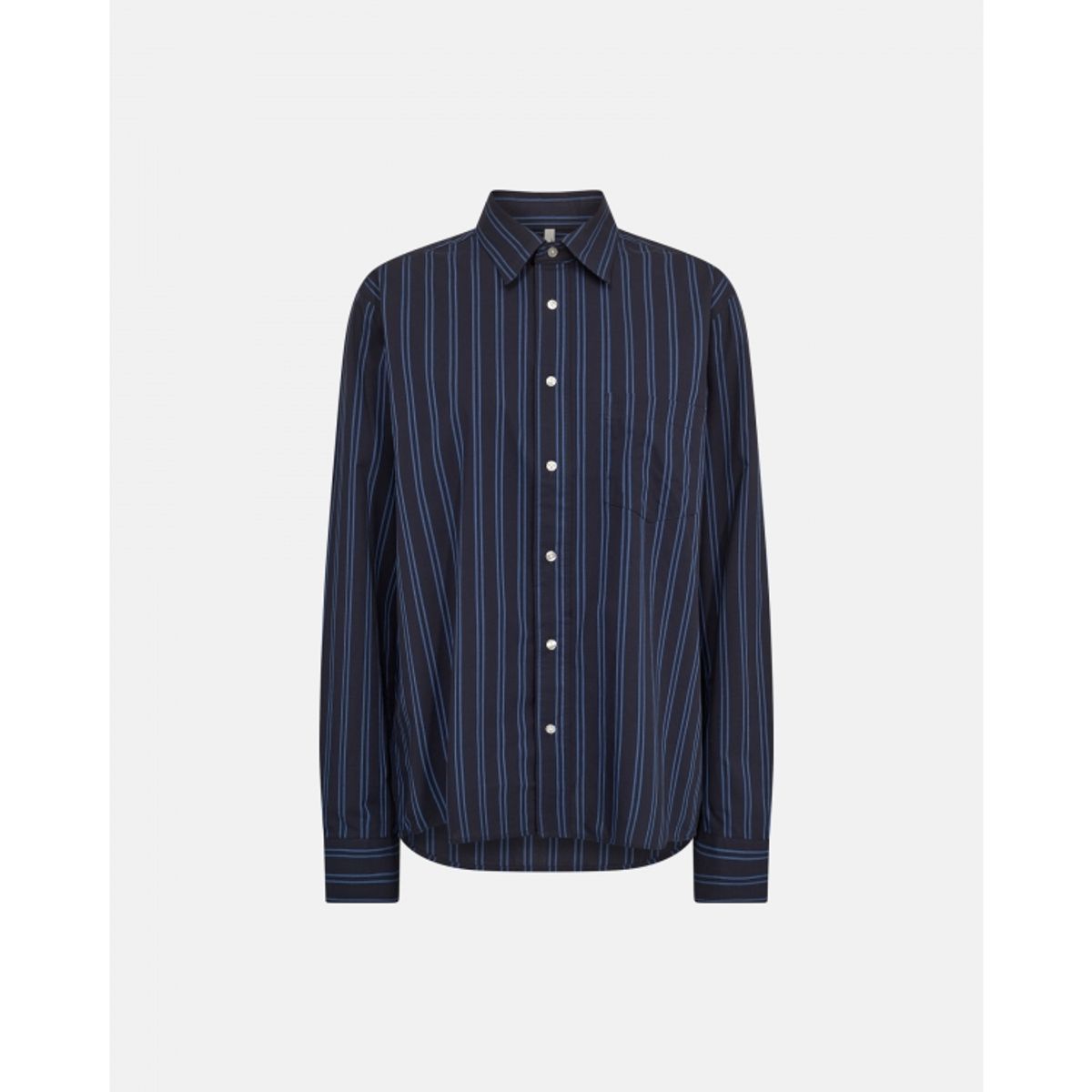 JBS Of Denmark Pyjamas skjorte i navy med stribet mønster, unisex