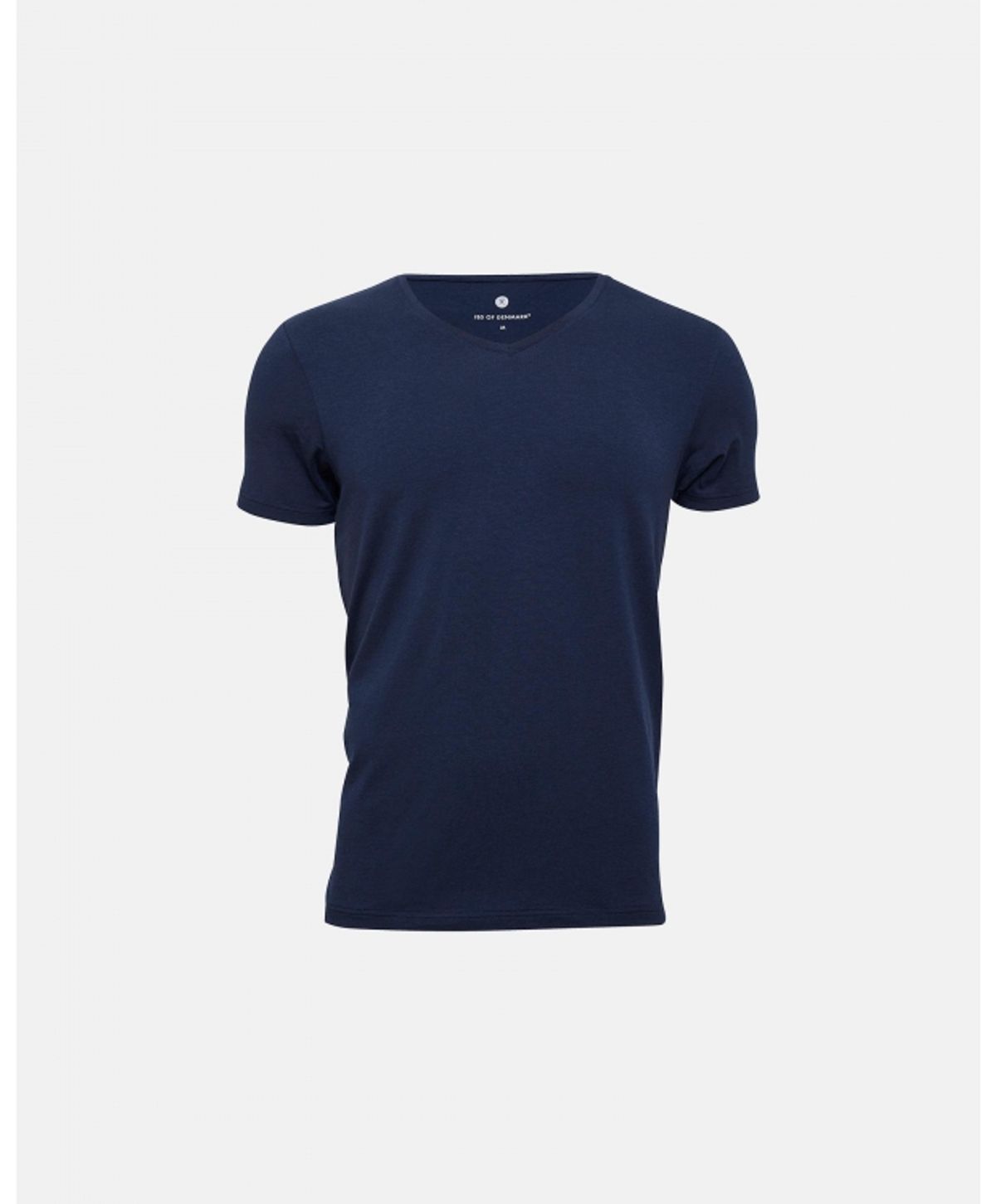 JBS Of Denmark V-hals T-shirt i økologisk bomuld i navy til herre