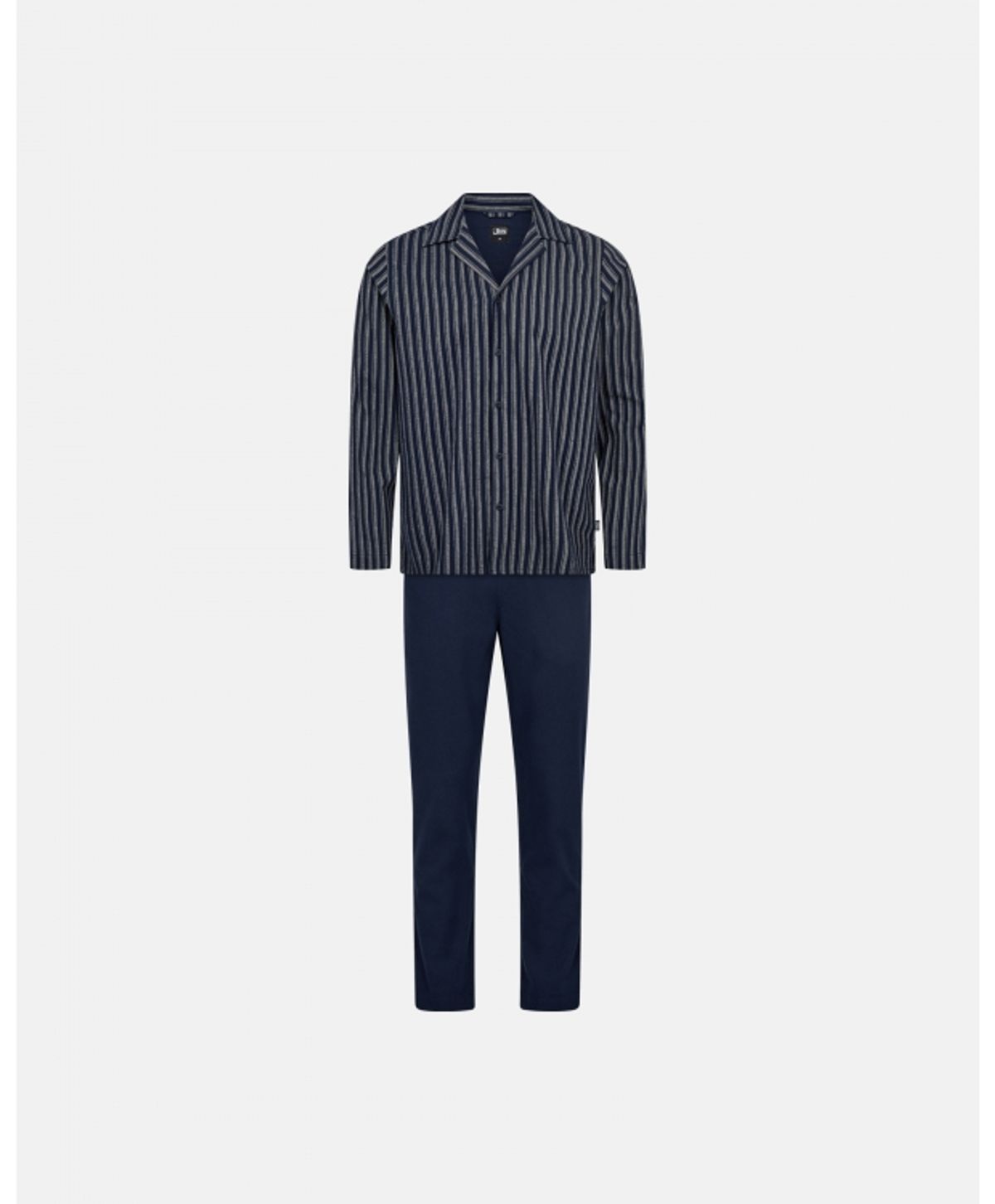 JBS Pyjamas Flannel i navy til herre