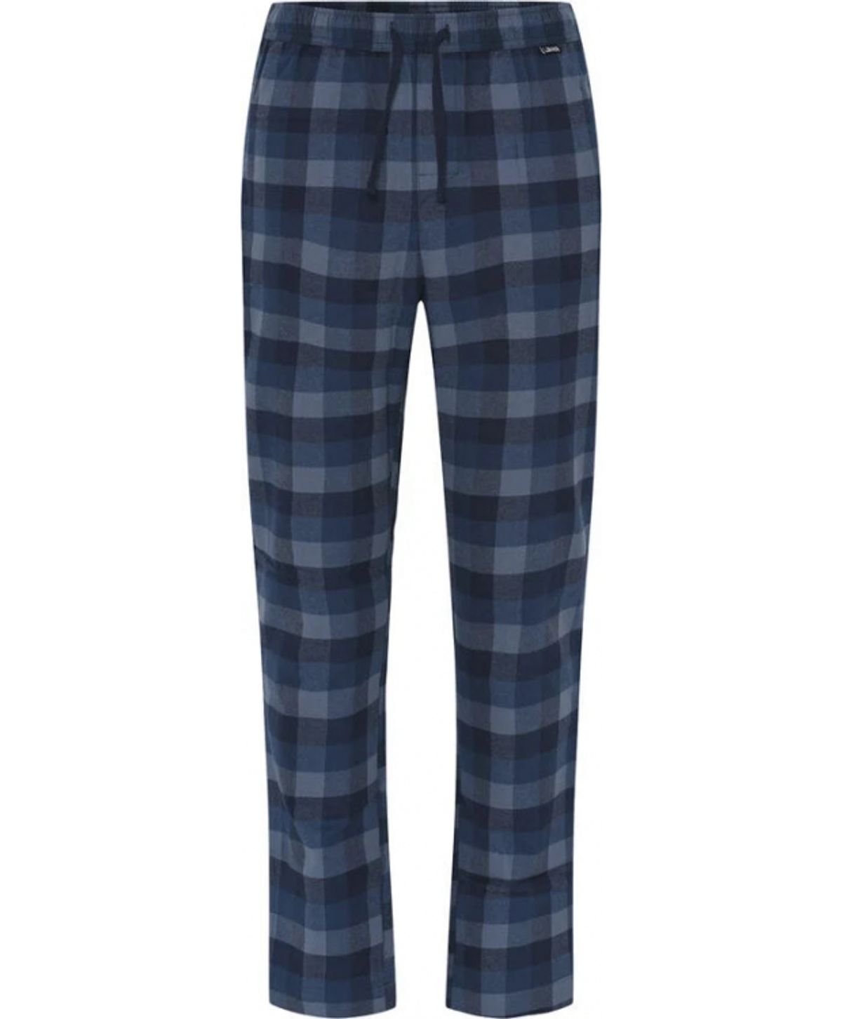 JBS pyjamasbukser flannel i blåternet til herre.