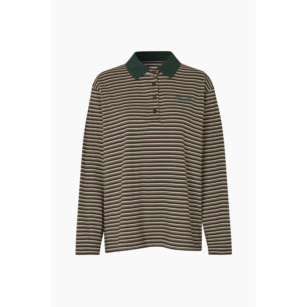 Jeanni Polo - Brown Polo Stripe - Baum und Pferdgarten - Stribet XS