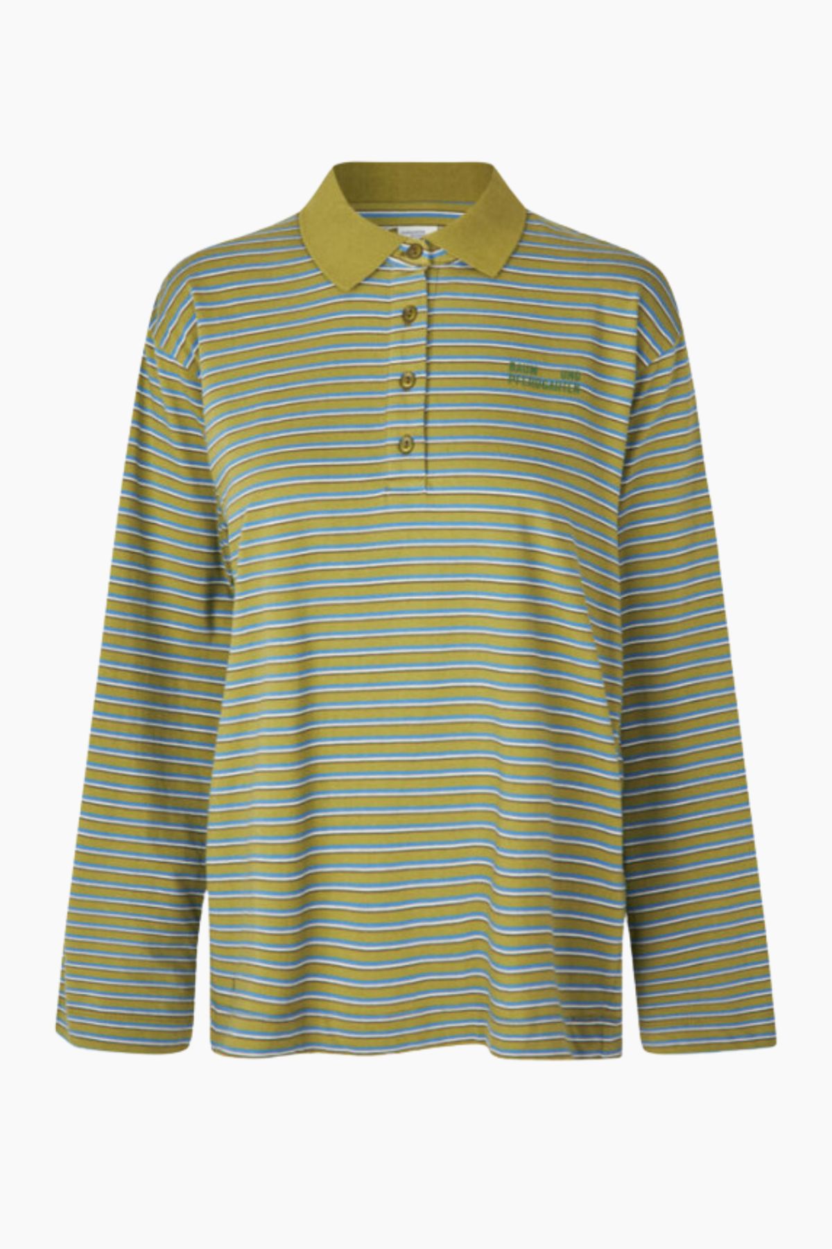 Jeanni Polo - Green Polo Stripe - Baum und Pferdgarten - Stribet XS