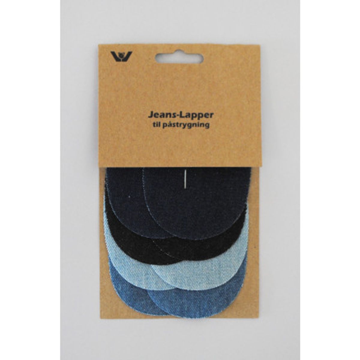 Jeans Mini lapper Assorterede Blå 7x9,5cm - 4x2 stk