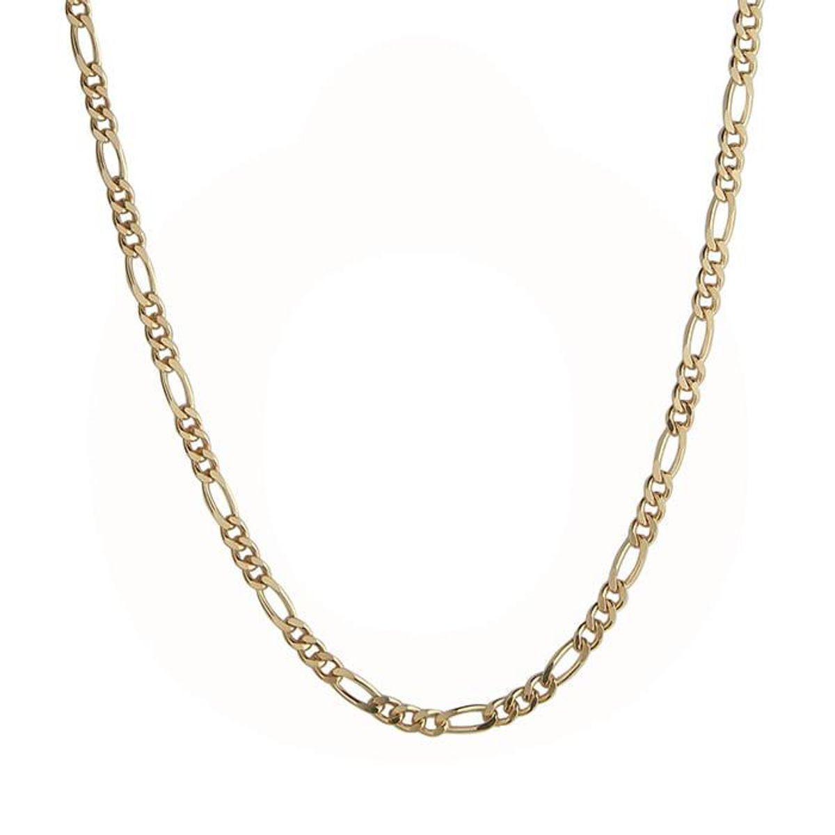 Jeberg Jewellery - Chunky Figaro halskæde 4520-70-GOLD