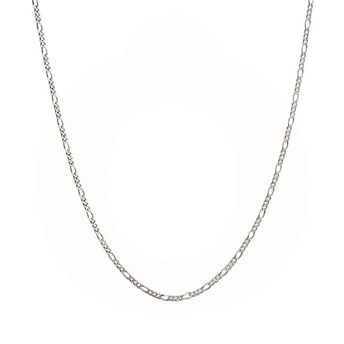 Jeberg Jewellery - Figaro halskæde 4518-45-SILVER sterlingsølv