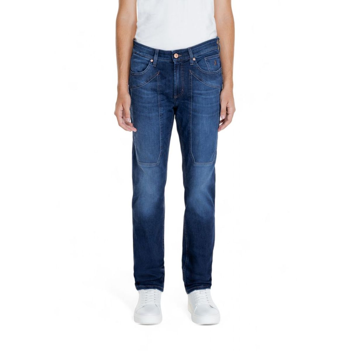 Jeckerson Blue Cotton Jeans & Pant