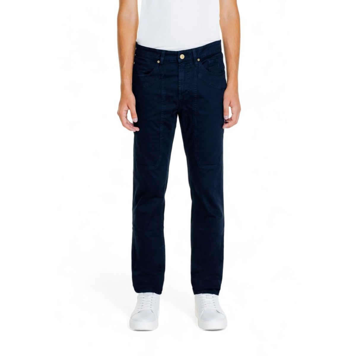 Jeckerson Blue Cotton Jeans & Pant