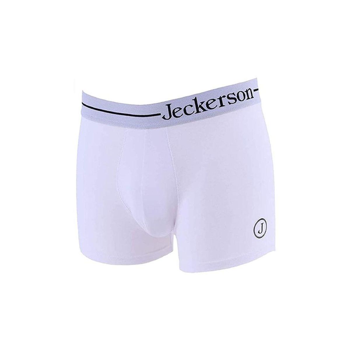 Jeckerson Elastic Monochrome Herre Boxer Duo with Printed Logo