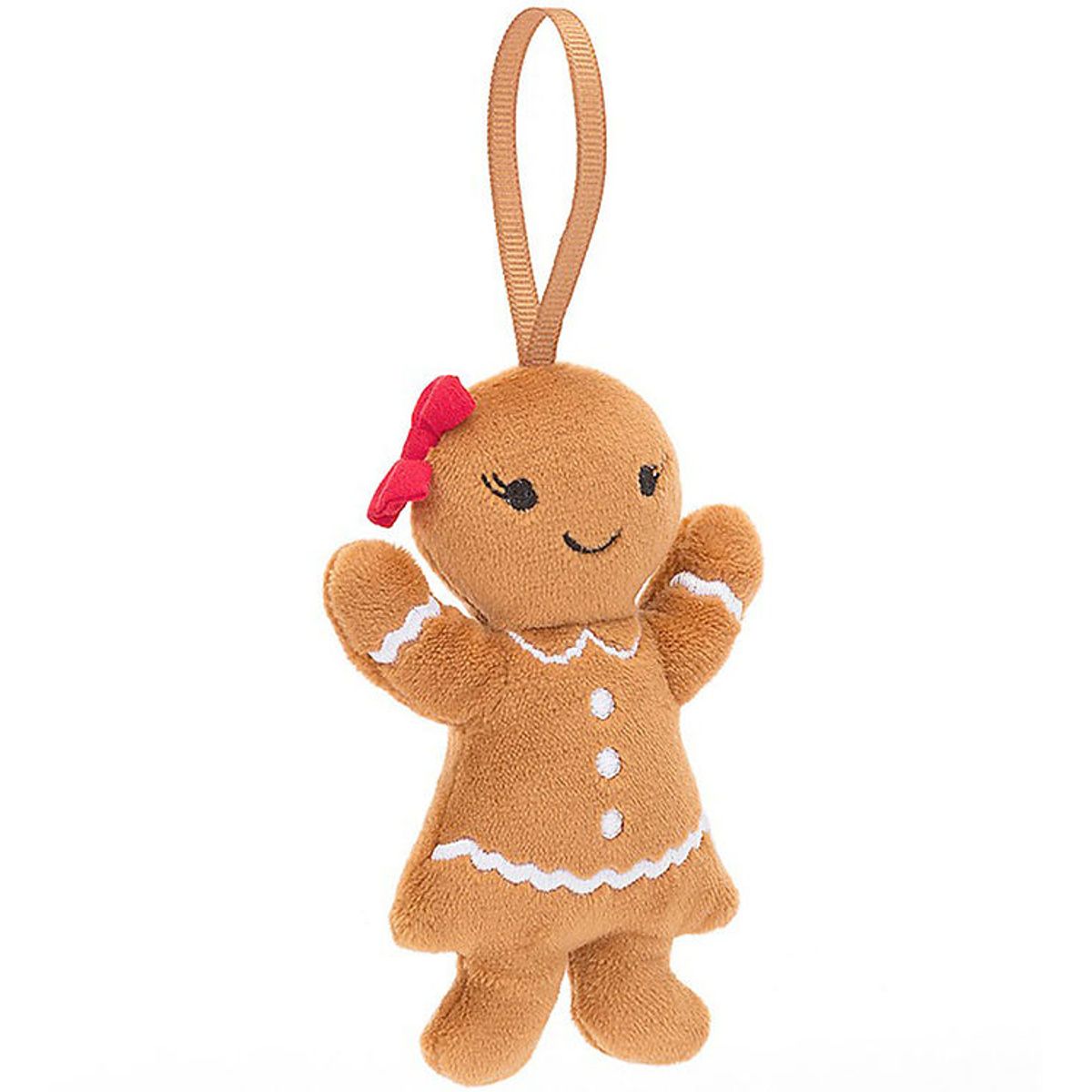 Jellycat Bamse - 10x6 cm - Festive Folly Gingerbread Ruby