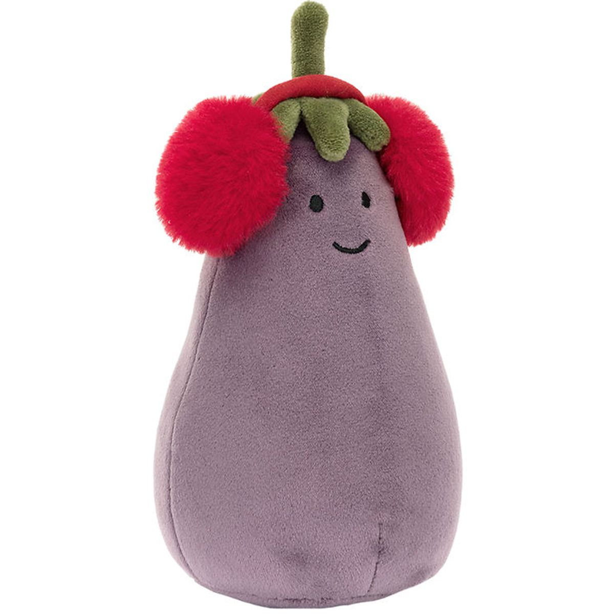 Jellycat Bamse - 16x9 cm - Toastie Vivacious Red Aubergine