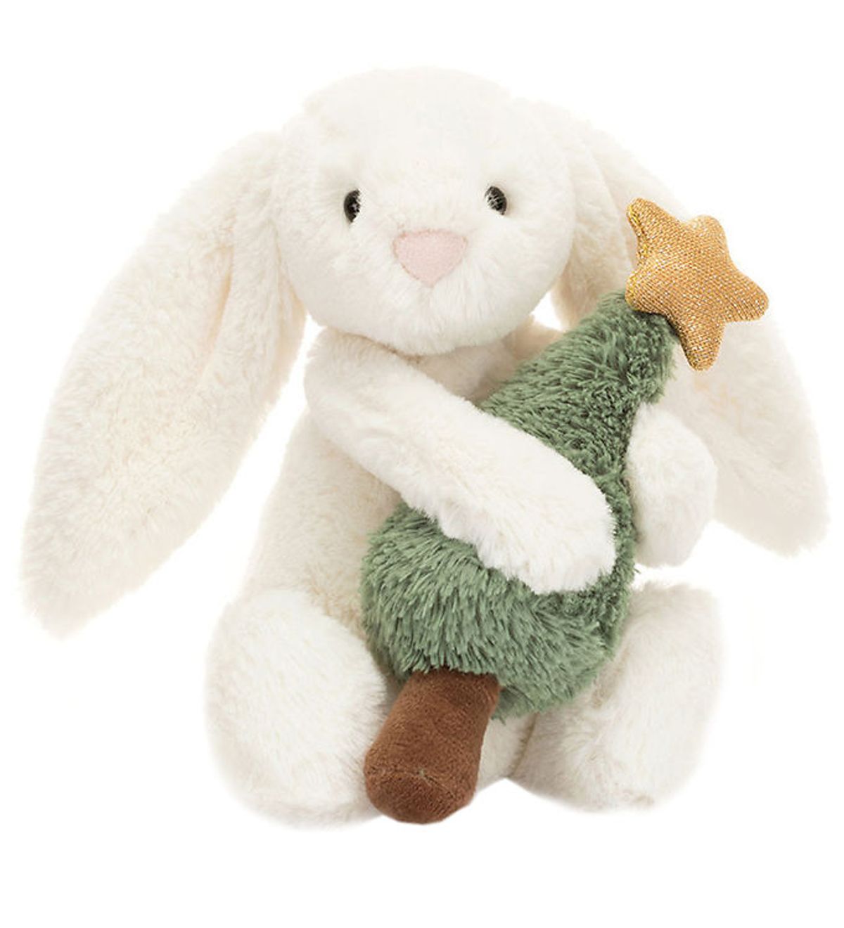 Jellycat Bamse - 18x9 cm - Bashful Bunny with Christmas Tree