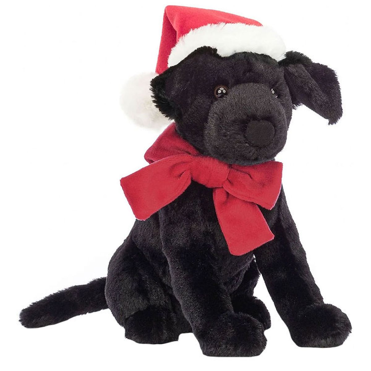 Jellycat Bamse - 22x8 cm - Winter Warmer Pippa Black Labrador