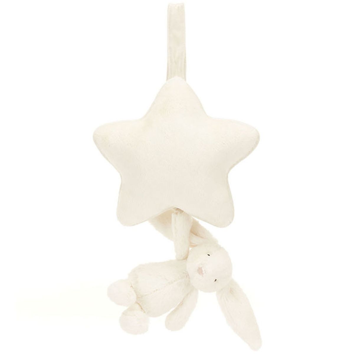 Jellycat Musikuro m. Stjerne - 30x20 cm - Bashful Cream Bunny Mu