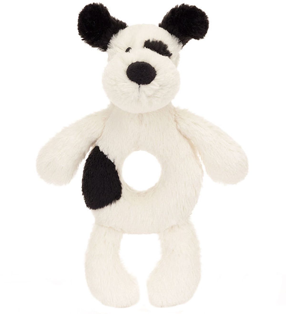 Jellycat Ringrangle - 18x8 cm - Bashful Black & Cream Puppy