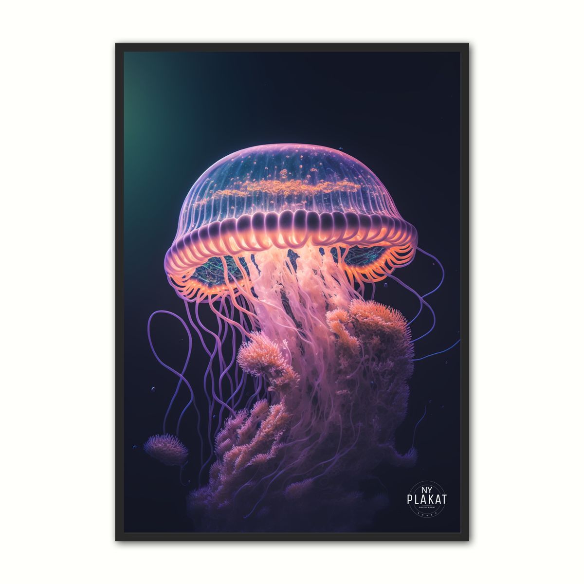 Jellyfish plakat No. 1 21 x 29,7 cm (A4)