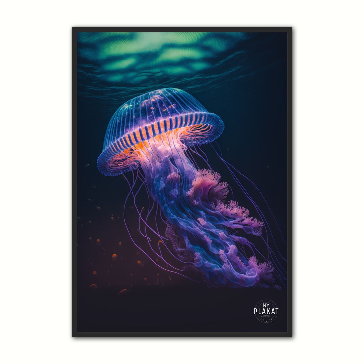 Jellyfish plakat No. 2 21 x 29,7 cm (A4)