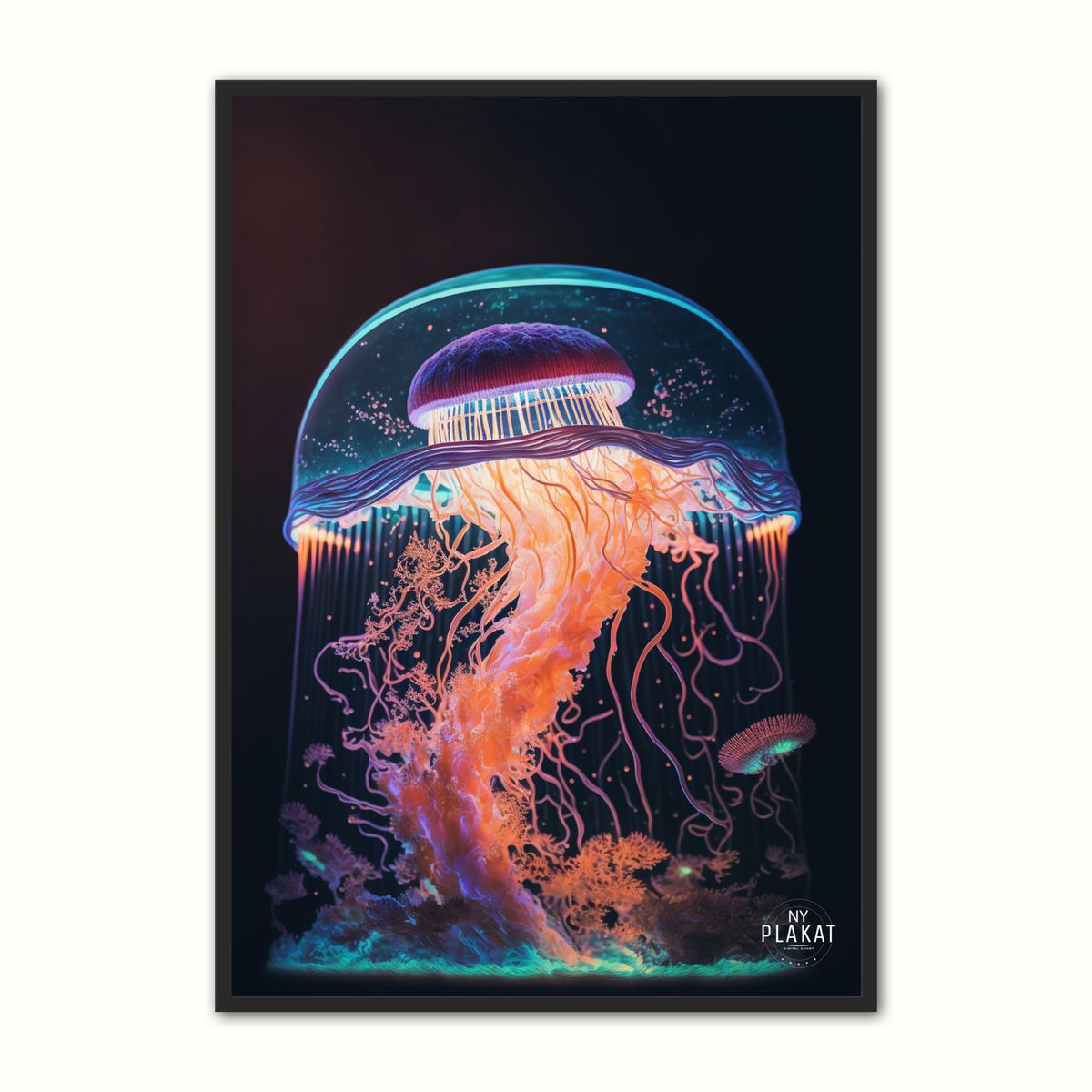 Jellyfish plakat No. 3 30 x 40 cm