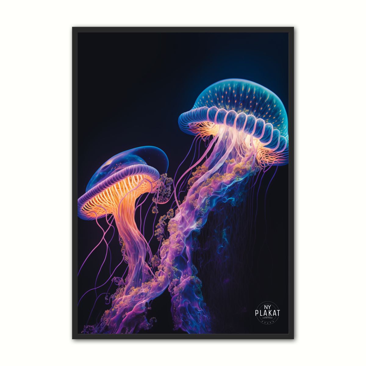 Jellyfish plakat No. 4 30 x 40 cm