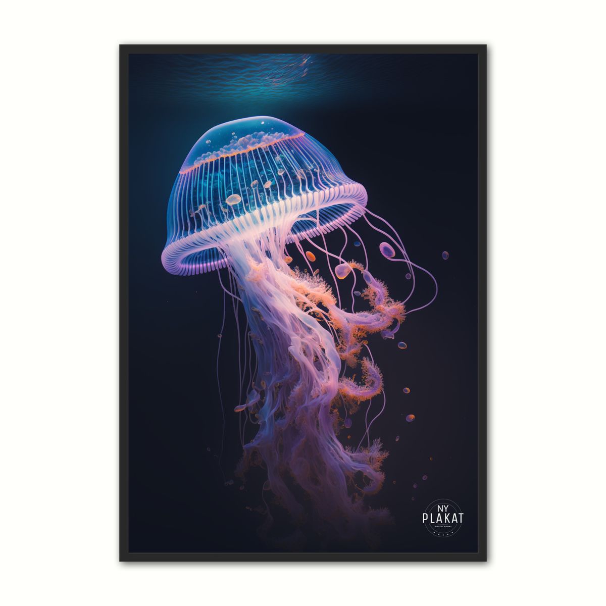 Jellyfish plakat No. 5 21 x 29,7 cm (A4)