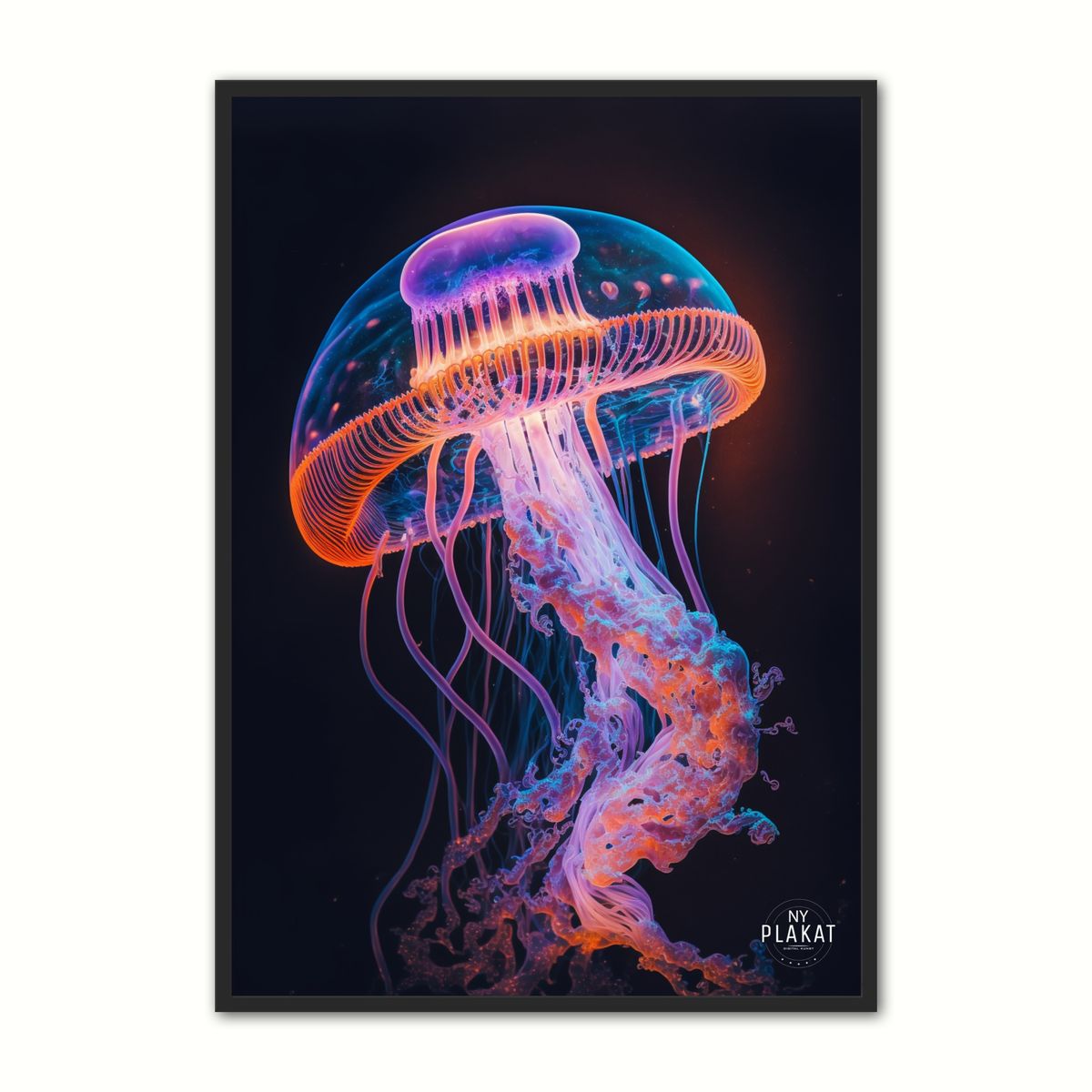 Jellyfish plakat No. 7 21 x 29,7 cm (A4)