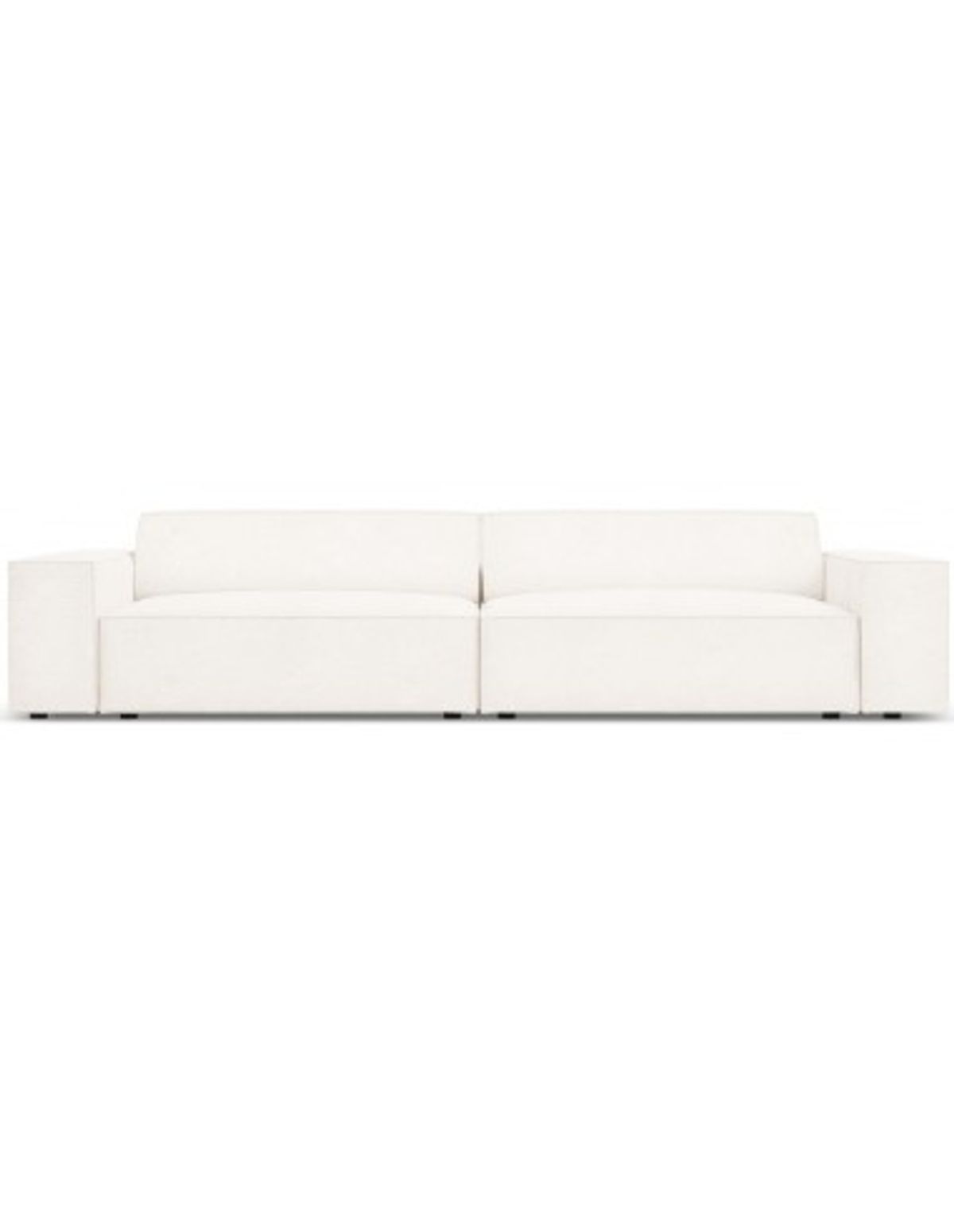 Jodie 3-personers sofa i bouclé B204 x D102 cm - Sort/Beige