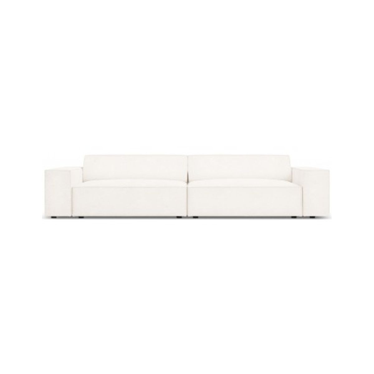 Jodie 4-personers sofa i bouclé B244 x D102 cm - Sort/Beige