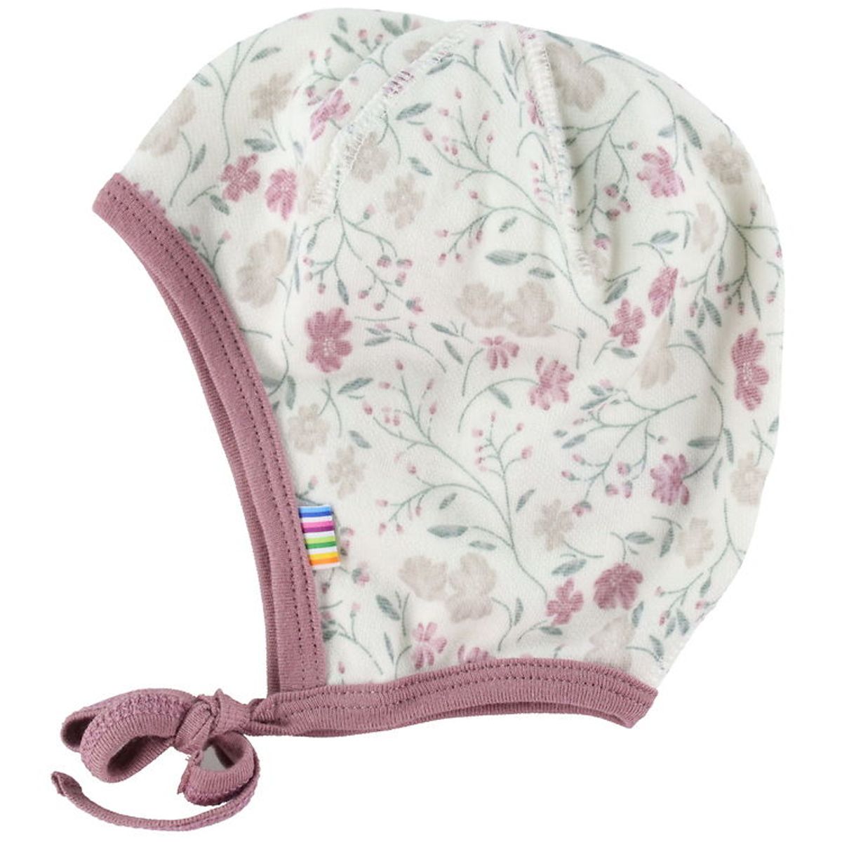 Joha Babyhjelm - Uld/Bambus - Offwhite/Rose