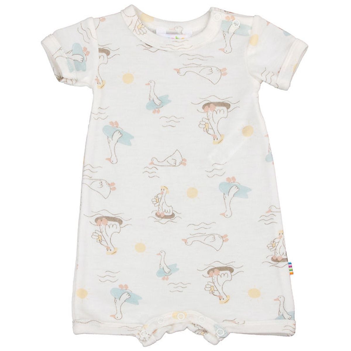 Joha Sommerdragt - Uld/Silke - Off White m. Print