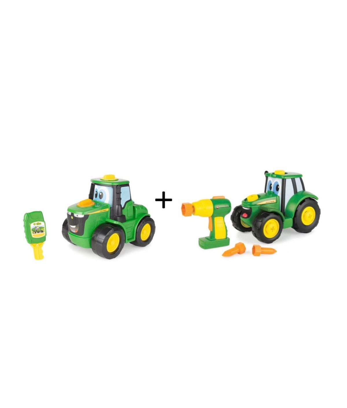 John Deere Johnny Byg En Traktor Og John Deere Key N Go Traktor - traktor - Legekammeraten.dk