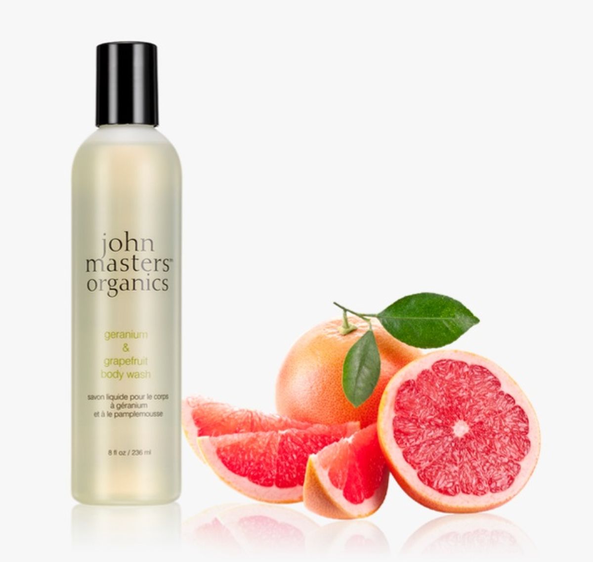 John Masters Geranium & Grapefruit Body Wash, 236ml.