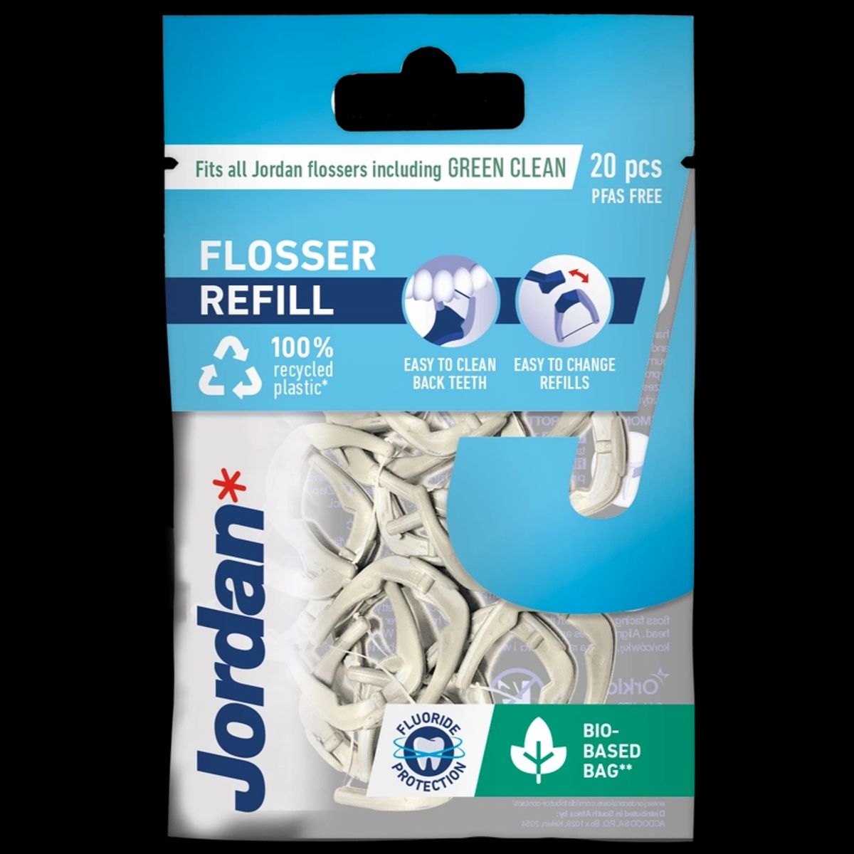 Jordan Easy Clean Flosser Refill 20 Pieces