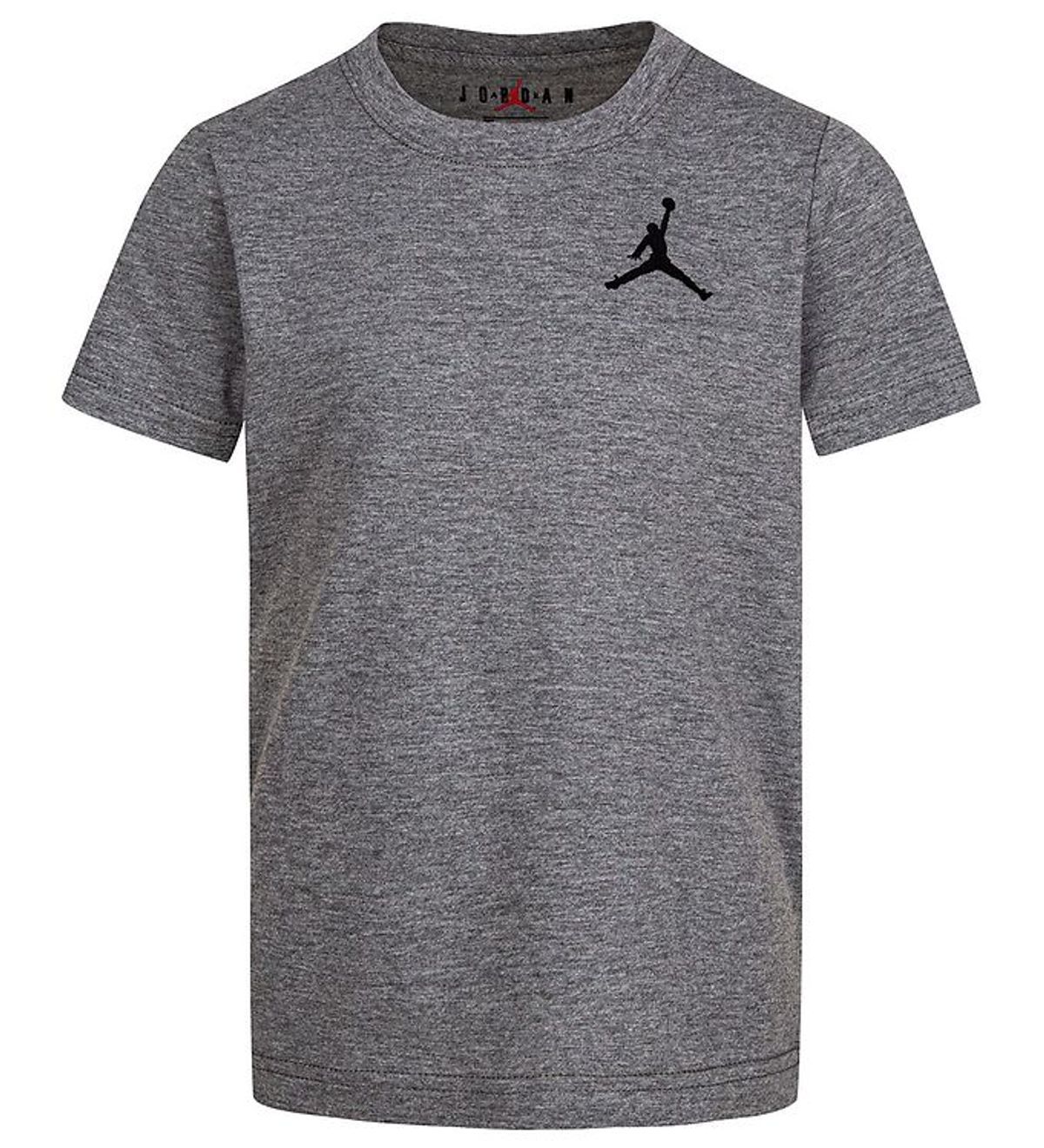 Jordan T-Shirt - Jumpman Air - Gråmeleret m. Logo