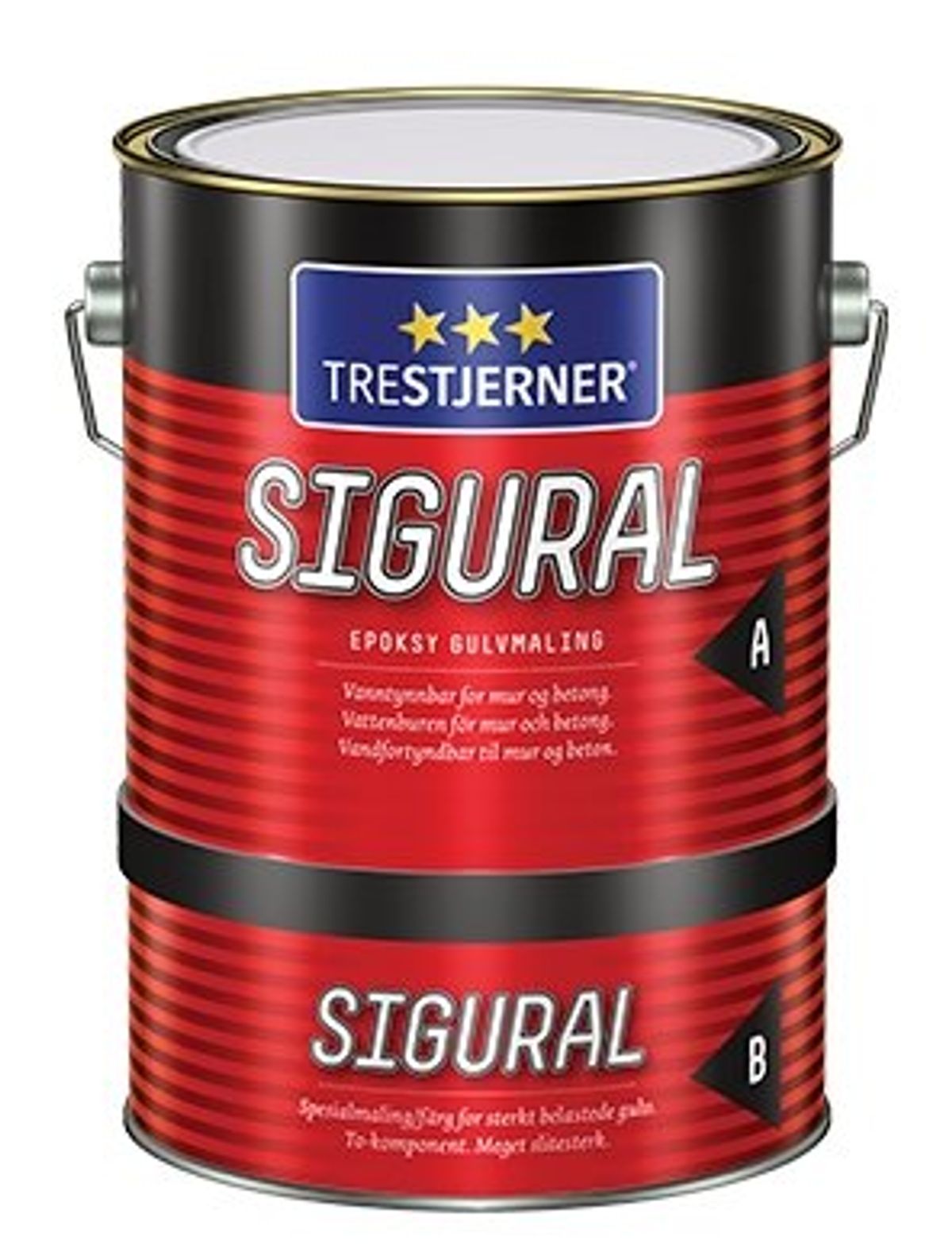 Jotun Trestjerner Sigural Epoxygulvmaling 39 Stålgrå Inkl. Hærder - 0.68 L - Maling