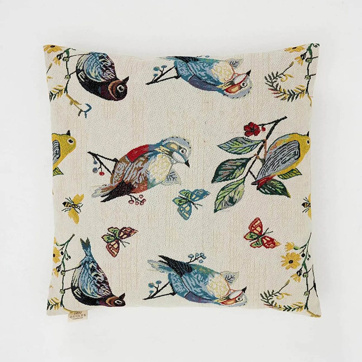 Jou Quilts JOU Bird Jaquard Cusion 45x45cm