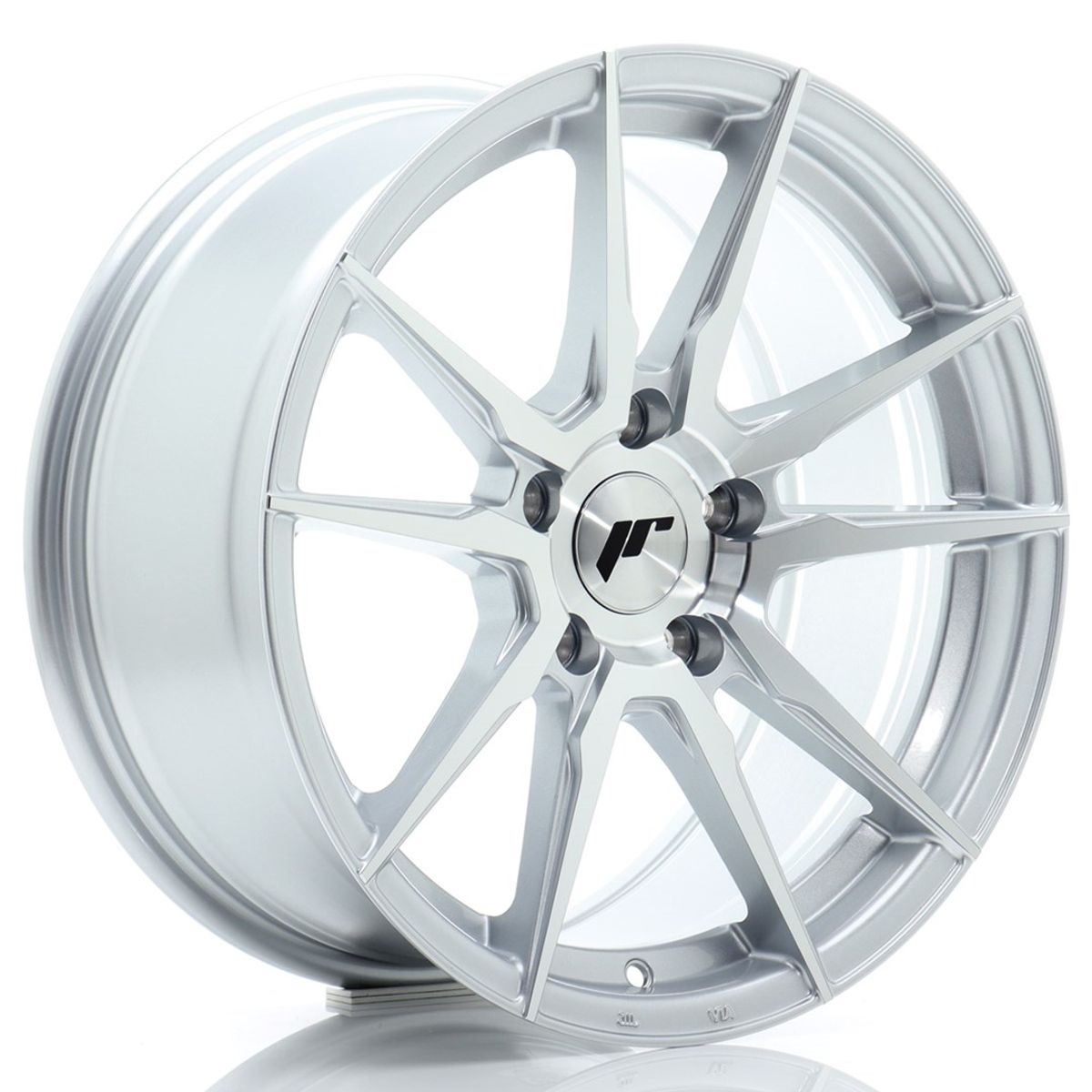 JR WHEELS JR21 Silver Machined Silver Machined