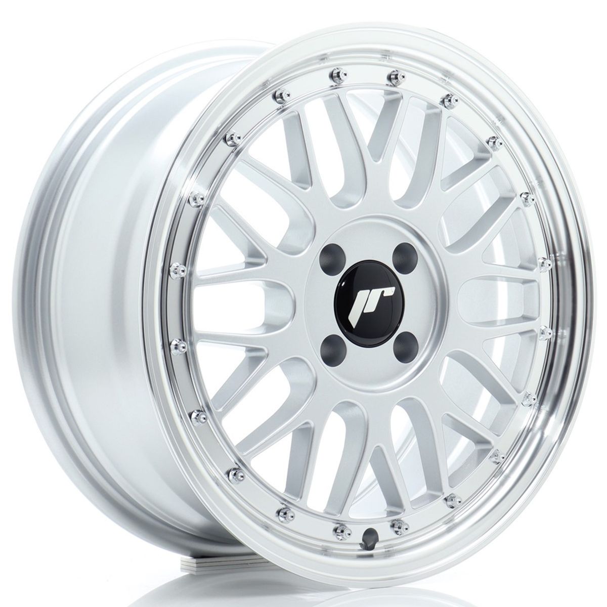 JR WHEELS JR23 Hyper Silver w-Machined Lip Hyper Silver w/Machined Lip