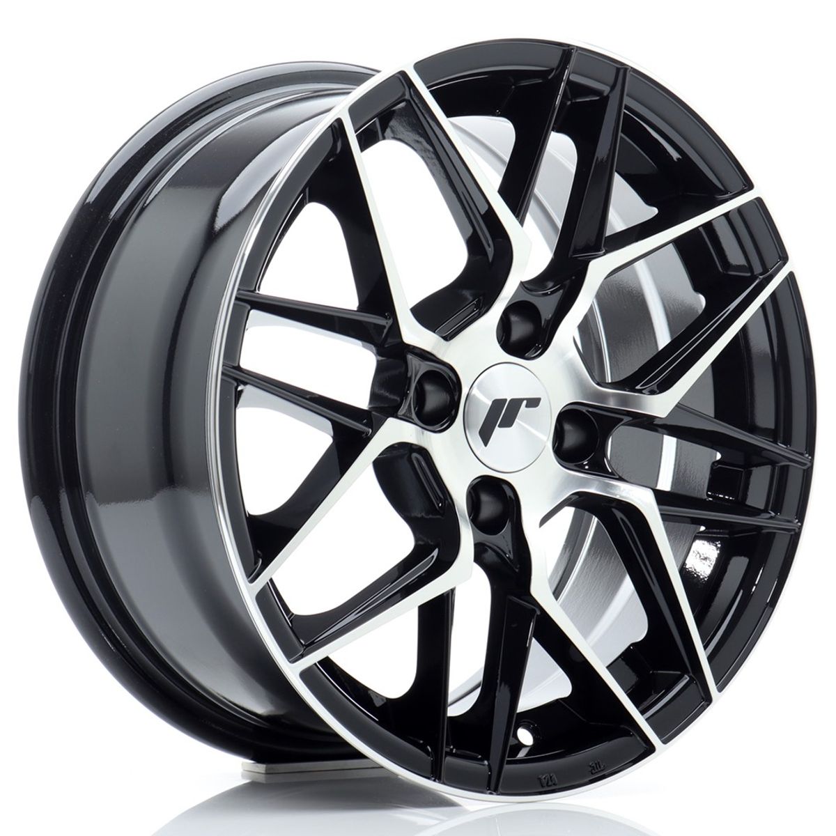 JR WHEELS JR28 Gloss Black Machined Face Gloss Black Machined Face