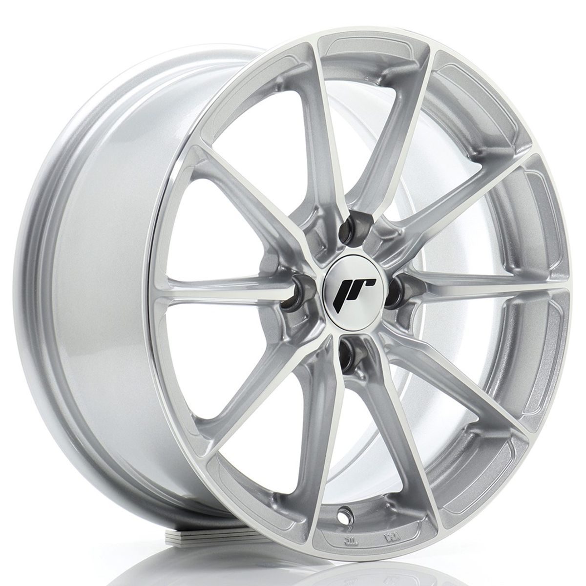 JR WHEELS JR37 Silver Machined Face Silver Machined Face