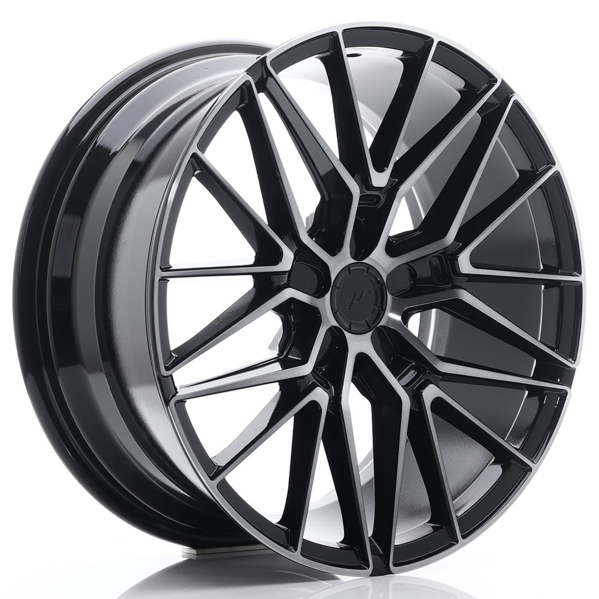 JR WHEELS JR38 Black Brushed w-Tinted Face Black Brushed w/Tinted Face