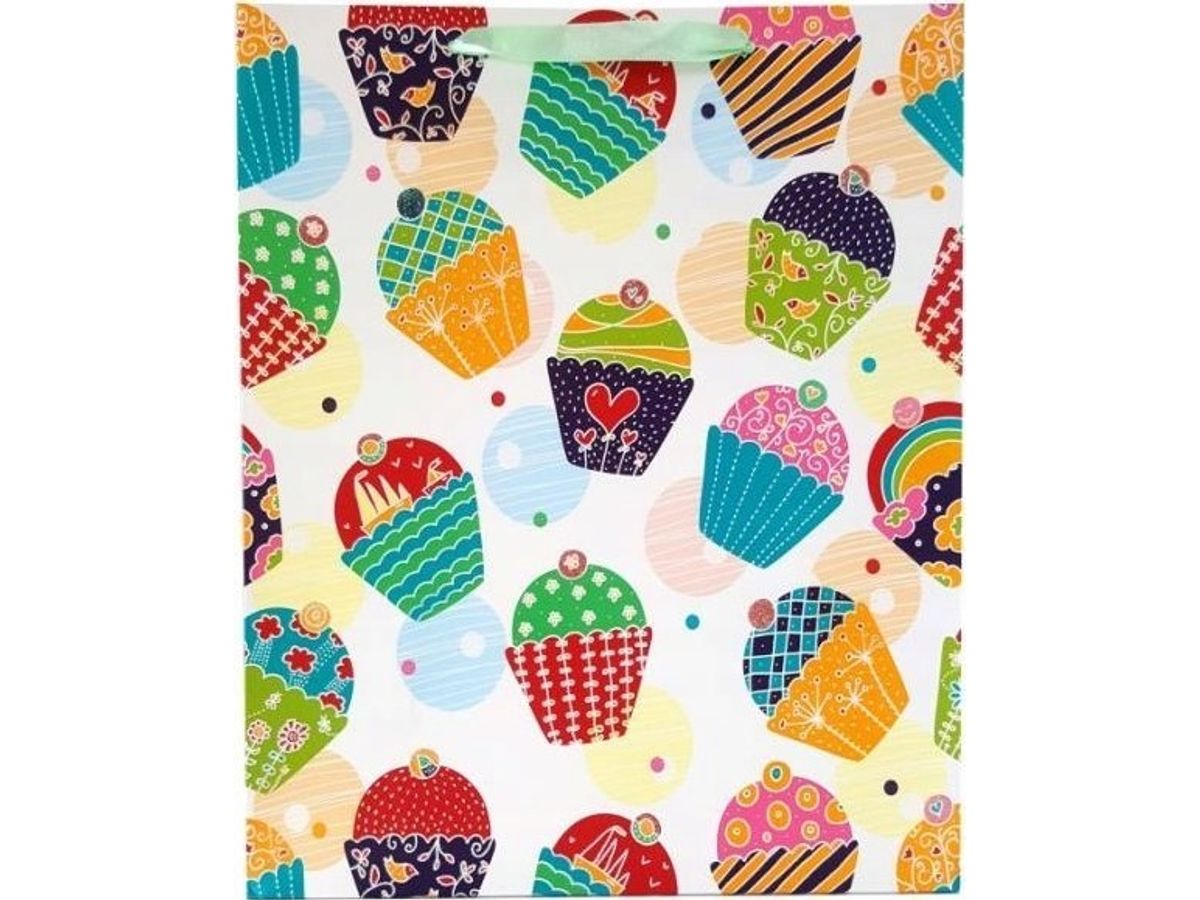 Ju-Piter Cupcake-Gavepose 1363A 31X42x12cm P12, Pris Pr. 1 Stk