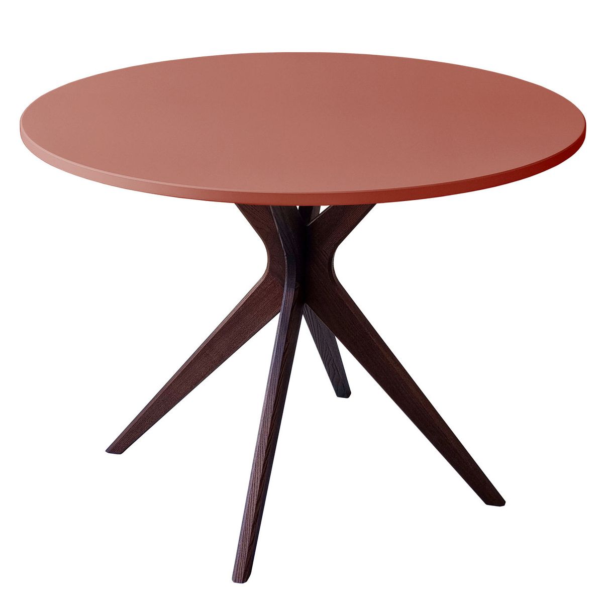 JUBI BOLD Rund Spisebord 100cm Walnut Antique Pink