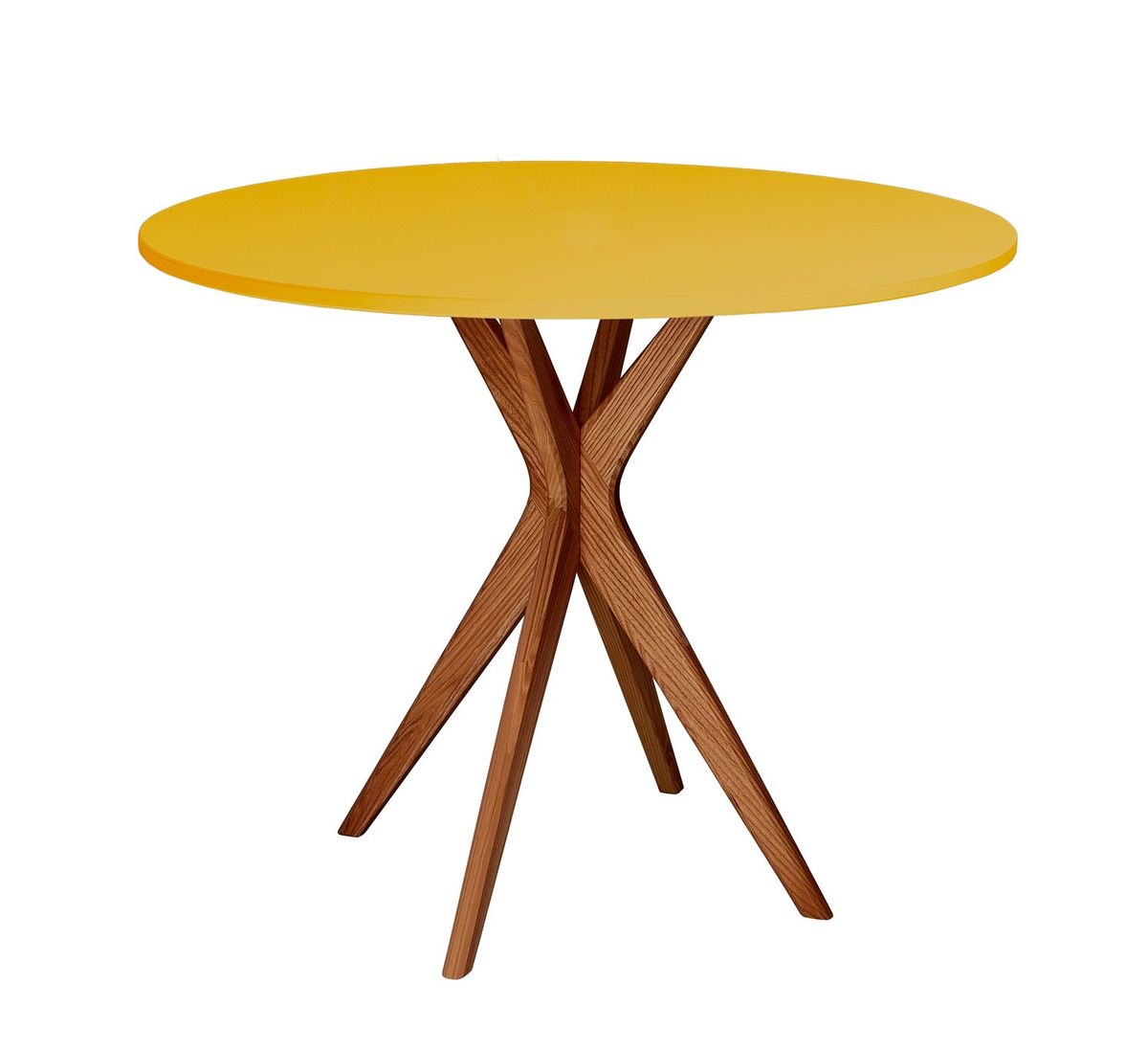 JUBI Rundt spisebord diam. 80cm Oak Broom Yellow