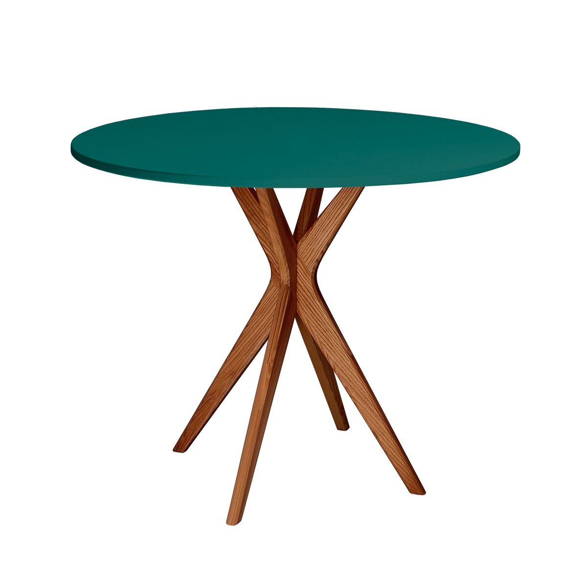 JUBI Rundt spisebord diam. 90cm Oak Sea Green