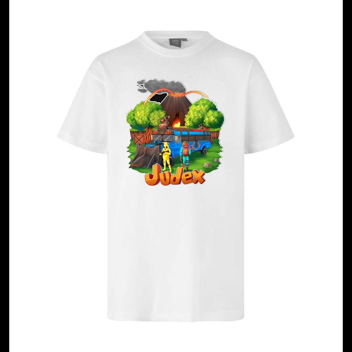 Judex Fortnite Battlebus Tee - Hvid | 8-10