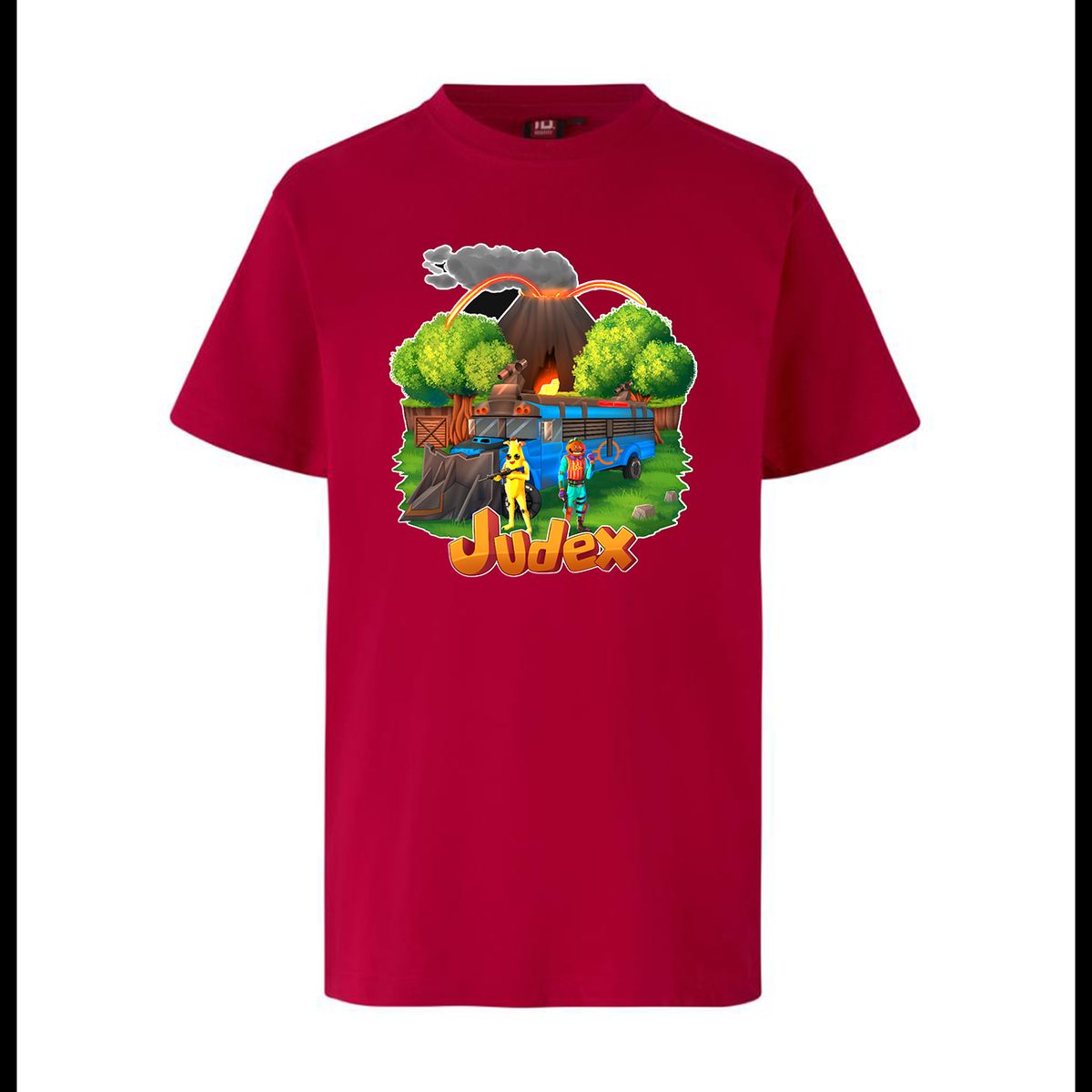 Judex Fortnite Battlebus Tee - Rød | 4-6