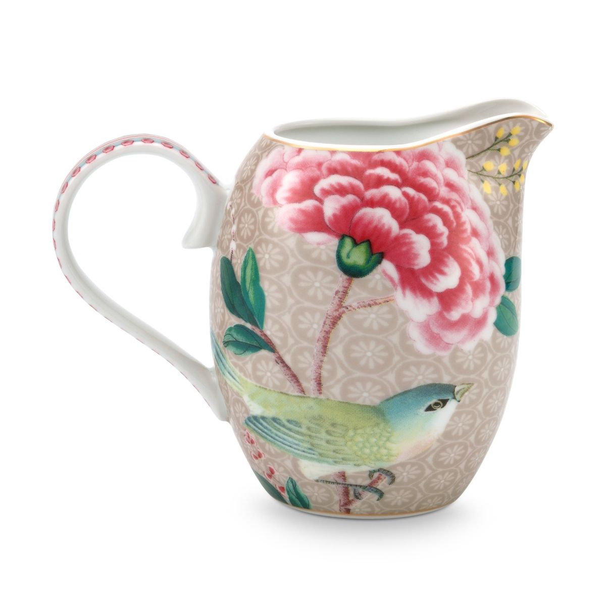 Jug Small Blushing Birds Khaki 250ml