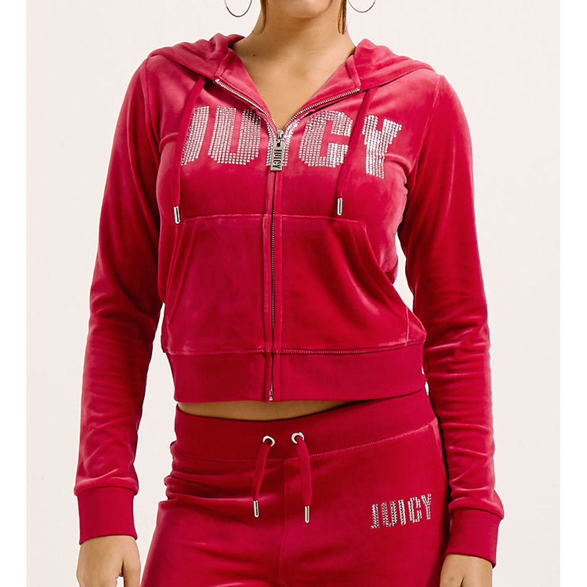 Juicy Couture Cardigan - Velour - Evy Impact - Astor Red