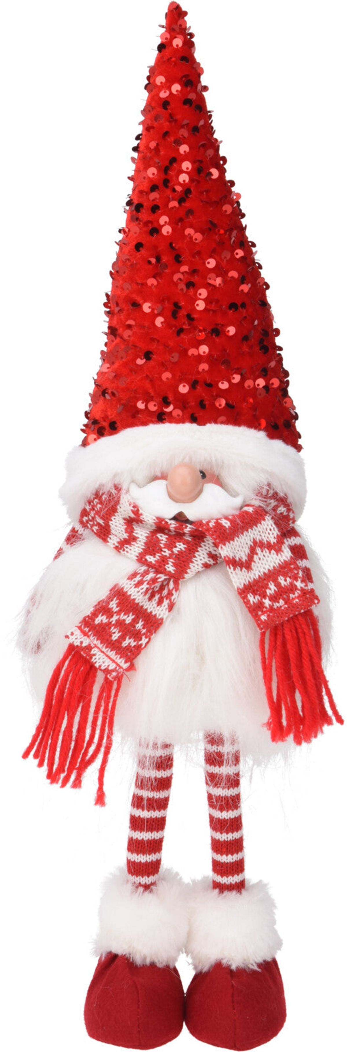 Julemand santa m. stor hat, H51 cm, 2 assorteret